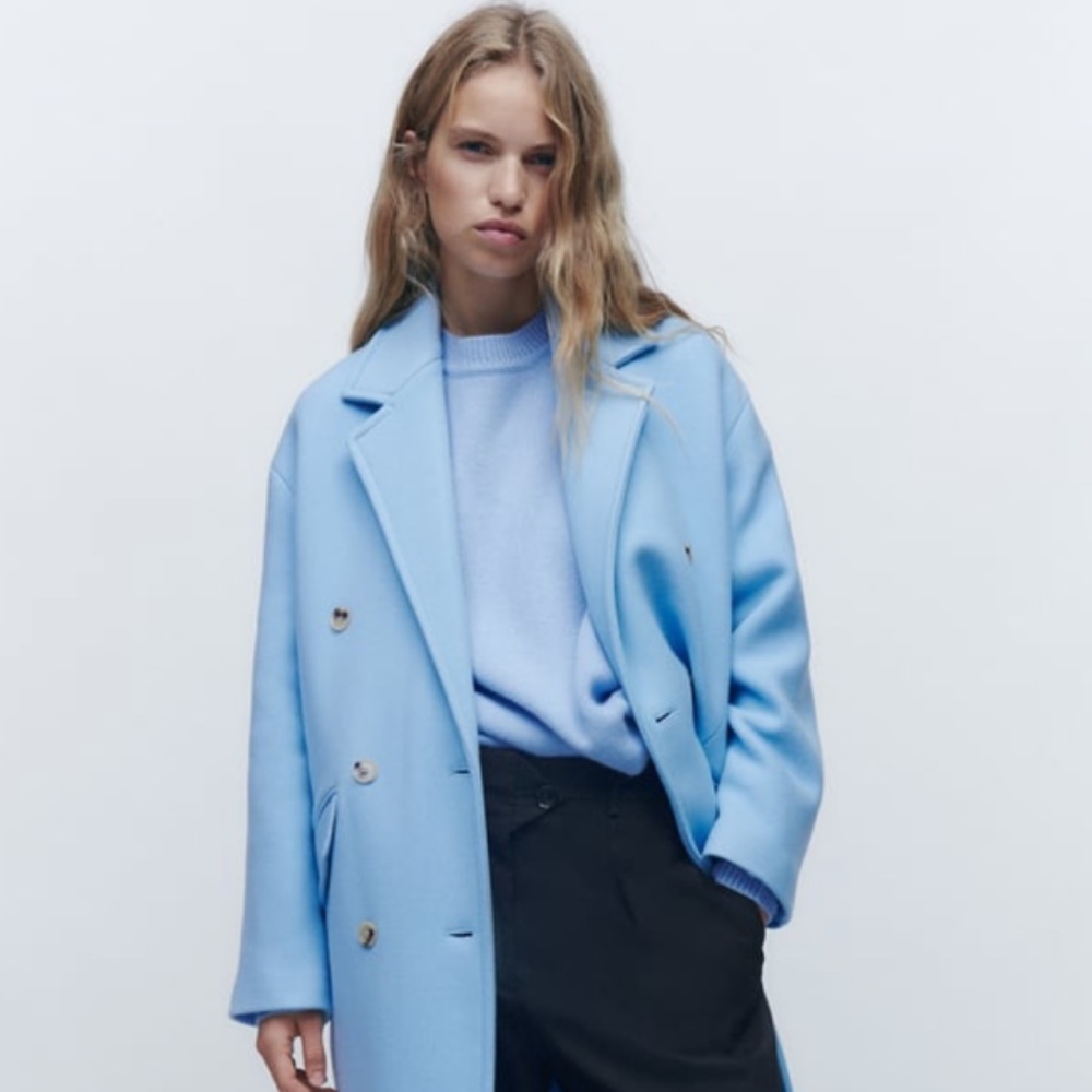 NWT ZARA BABY BLUE COAT